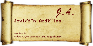 Jovián Azálea névjegykártya